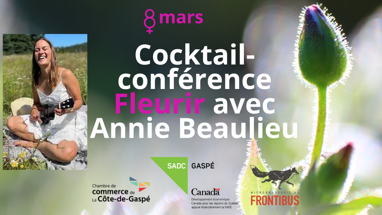 8 mars – Cocktail-conférence Fleurir avec Annie Beaulieu